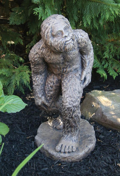 Bigfoot cement Sasquatch statues statuary Yeti mythical concrete sculpture